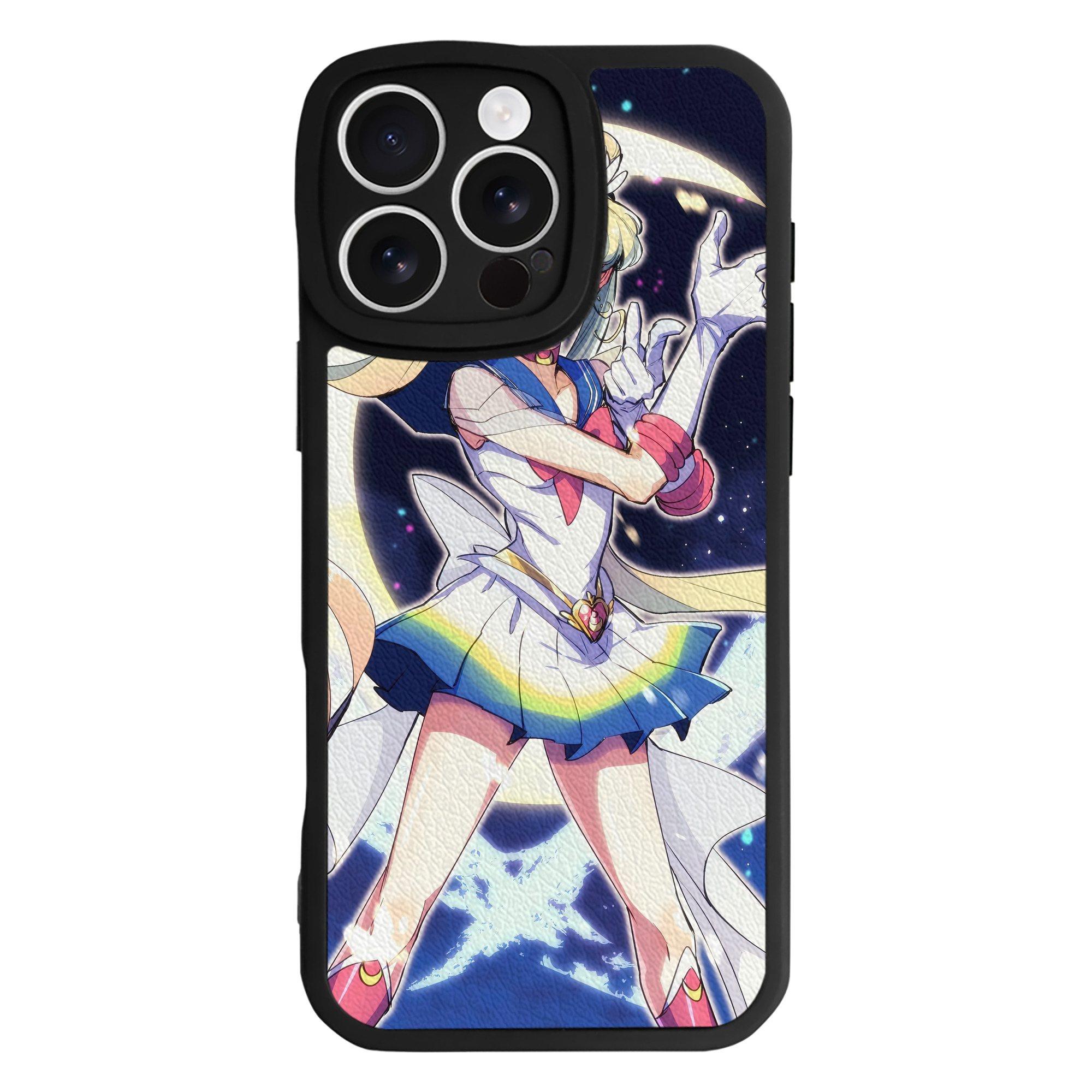 （画像用） 美少女戦士セーラームーン Sailor Moon 【iPhone 16シリーズ対応】シリコンスマホケース（レザー調） 材質：シリコン